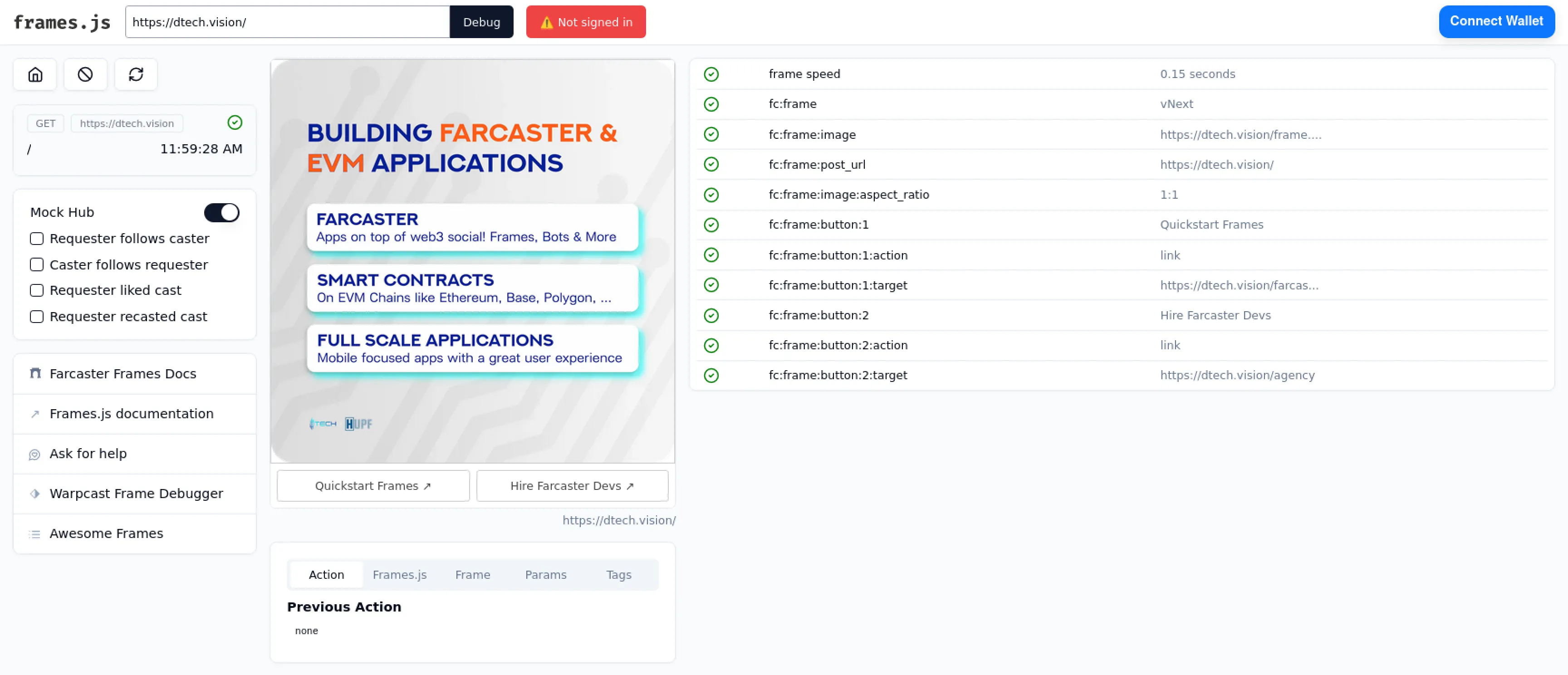 Frames.js Frames Debugger